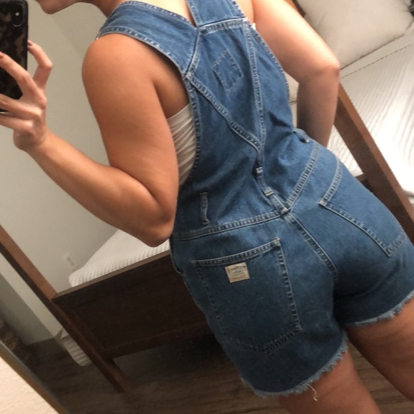 Vintage Route 66 denim overalls - Picture 2 of 6